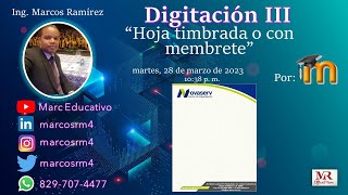 Pasos para realizar hojas timbradas o con membrete [upl. by Nyberg]