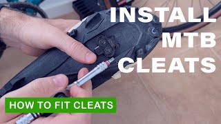 HowTo Install Cycling MTB Cleats and Get The Right Position [upl. by Yrhcaz]