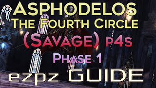 FFXIV  Asphodelos The Fourth Circle Savage  EZ PZ Guide p4s Phase 1 Door Boss [upl. by Seabury384]