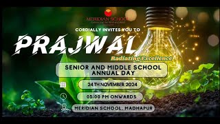 Meridian School Madhapur  PRAJWAL Annual Day  Middle And Secondary School  24th November 2024 [upl. by Nylzaj]