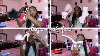 Mini Pleaser Heels Try On Haul [upl. by Airdnax]