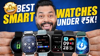 Top 5 Best Smartwatches Under ₹5000 In 2024⚡Bluetooth Calling AMOLED amp More [upl. by Arraes]