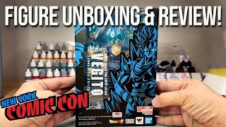 SH Figuarts NYCC Exclusive SSGSS VEGITO Blue Unboxing and Review from Dragon Ball Super [upl. by Cnut462]