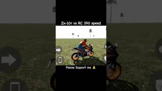 Zx10r vs RC 390 speedindianbikedriving3d viralvideo short Chotugameri777 [upl. by Lissie]