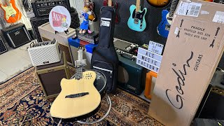 Godin Guitars Multiac Nylon Natural HG with Bag Lefty  Zurda Al’s Music Factory Lefty Specialist [upl. by Marys337]