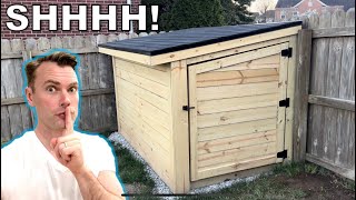 Building a SECRET shed start to finish…don’t tell my HOA [upl. by Aitnahc]