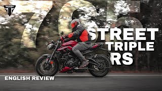 Triumph Street Triple 765 RS First Ride Review  Triple Whistle [upl. by Macilroy]