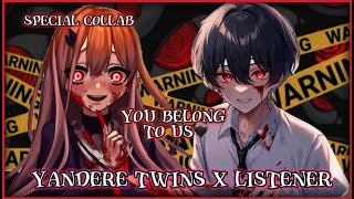 You belong to us Yandere Twins X ListenerFeat JSCURLSASMR ASMRVA [upl. by Gussi]