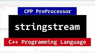 Stringstream in C  CPP Programming Video Tutorial [upl. by Bryana]