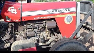 TAFE 5900 G4 Planetary Drive Rotavator Performance 60Hp मैं हाथी ट्रैक्टर है [upl. by Recha]