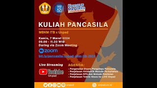 Kuliah Pancasila Mahasiswa SBM ITB [upl. by Mauchi531]