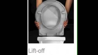 Pressalit lift off toilet seat [upl. by Naimaj]