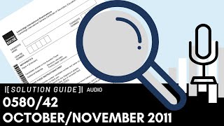 058042 OctoberNovember 2011 Marking Scheme MS Audio Voiceover [upl. by Una]