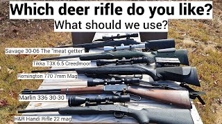 Best Deer Hunting Rifles Savage 3006 Tikka T3x Remington 770 Marlin 336 HampR Handi Rifle [upl. by Acimahs52]