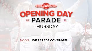 Cincinnati Reds 2024 Opening Day Parade  LIVE [upl. by Skeie]