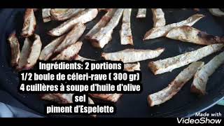 Frites de célerirave au four [upl. by Pier]