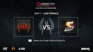 Invisible Wings vs MxB Gaming  ZOWIE eXTREMESLAND ASIA CSGO 2016 Indian Qualifier [upl. by Barnaby974]