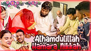 Alhamdulillah Hamara Nikkah 😍 Jis Din Ka Wait Tha Wo Agya 😭 [upl. by Ahseid]