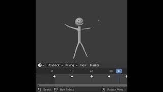 Learn Blender Rigging and Animation in 1 Minute [upl. by Korff]