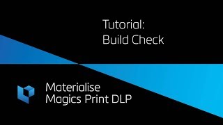 Tutorial Build Check  Magics Print DLP [upl. by Clayberg]