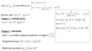 Exemple 2 récurrence forte [upl. by Erastes]