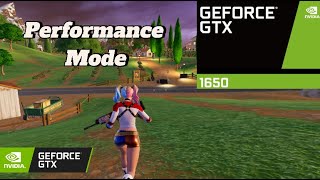 Fortnite on GTX 1650 4GB Performance Mode 1000 FPS Lowest Settings [upl. by Mic]