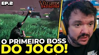 MATANDO O PRIMEIRO BOSS NO VALHEIM 2  CORTES DO GAULES [upl. by Temhem598]