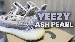 YEEZY 350 V2 quotASH PEARLquot  Unboxing  Review [upl. by Octavius]