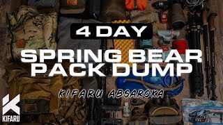 Kifaru Absaroka Pack Dump  4 days for spring bear in Idahos backcountry [upl. by Nojed]