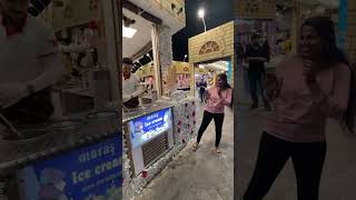 Turkey ice cream streetfoodturkeydubaivlogtamilvlogtrendingshortslifestylefamilydate [upl. by Nylrak]