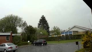 Thunderstorm and heavy rain in Bov Padborg Denmark First part [upl. by Cohla]