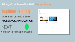 How to add card refresh Animation in Nextjs14 using framer motion  Quick Tutorial [upl. by Ecidna]