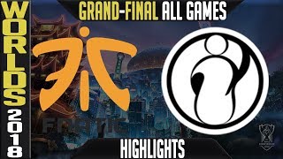 FNC vs IG Highlights ALL GAMES  Worlds 2018 Grandfinal  Fnatic vs Invictus Gaming [upl. by Yelbmik]