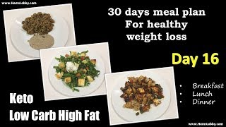 Day 16 Indian LCHF Keto 30 days meal plan for healthy weight loss Low Carb High Fat Keto in tamil [upl. by Pearle]