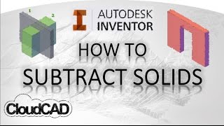 How to subtract solids using sculpt  Autodesk Inventor [upl. by Emmerie495]