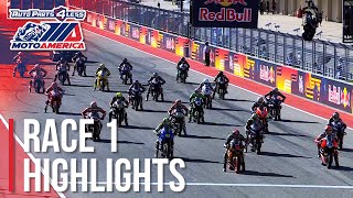 MotoAmerica Medallia Superbike Race 1 Highlights at COTA 2022 [upl. by Bigot]