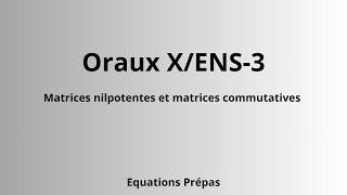 Oraux XENS3 [upl. by Eissim179]