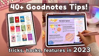 40 Goodnotes Tips you NEED to know ✏️ iPad  Apple Pencil [upl. by Darrelle]