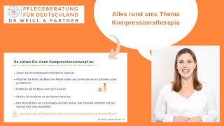 Die Kompressionstherapie  Wirkung und Anwendung in der Kurzübersicht [upl. by Kramlich]