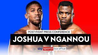 POSTFIGHT PRESS CONFERENCE  Anthony Joshua vs Francis Ngannou [upl. by Ankney]