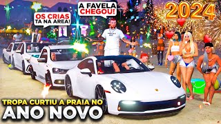 GTA V VIDA DO CRIME  DESCEMOS PRA PRAIA DO GUARUJÁ PRA PASSAR O REVEILLON 2024💥PARAMOS TUDO 199 [upl. by Neened935]