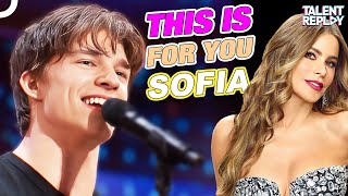 Sofia LOVED Prodigy Alex Sampsons Beautiful Voice  Americas Got Talent 2024 [upl. by Ava]