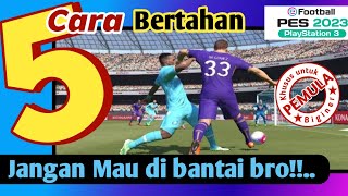 Cara bertahan  divensive terkuat  PES e Football 23 PS3 [upl. by Haida]