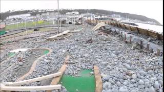 Westward ho big tides aerial movie [upl. by Mozelle658]