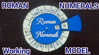 Roman Numerals Working Model  Roman Numerals Project  Roman Numerals chart mathsworkingmodel [upl. by Llevol]