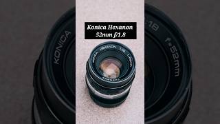 Konica Hexanon 52mm f18 vintagelens lenses filmcamera lens konica 35mm oldlens [upl. by Latisha793]