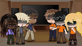 Camp halfblood trio react to percy jackson  Percy Jackson amp the Olympians x PJO Book Spoilers [upl. by Halden]