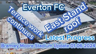 Everton FC New Stadium at Bramley Moore Dock Update 01062024 [upl. by Hachmin]