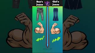 Boys jeans 🆚 Girls geans motivation shortsfeed shortvideo shorts viralshort facts viral [upl. by Haeel]