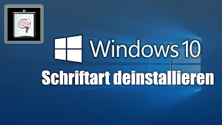 Windows 10 Schriftarten deinstallieren  So Gehts [upl. by Inaboy85]